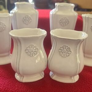 6 Elegant White Ceramic Vases Set Southern Living
